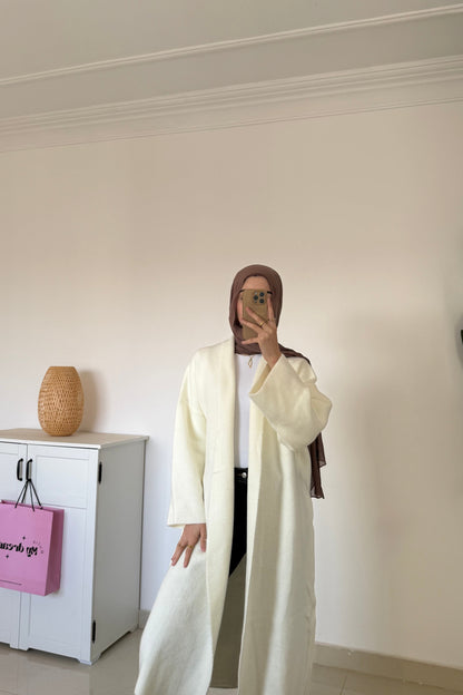 Long Oversized Cardigan- Off White