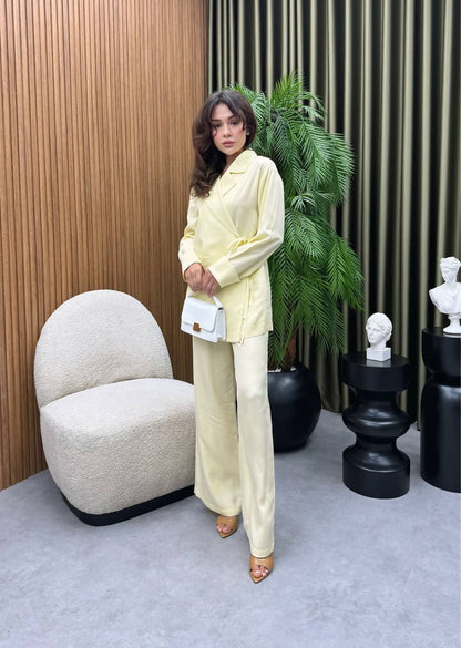 Tie Kimono Set- Yellow