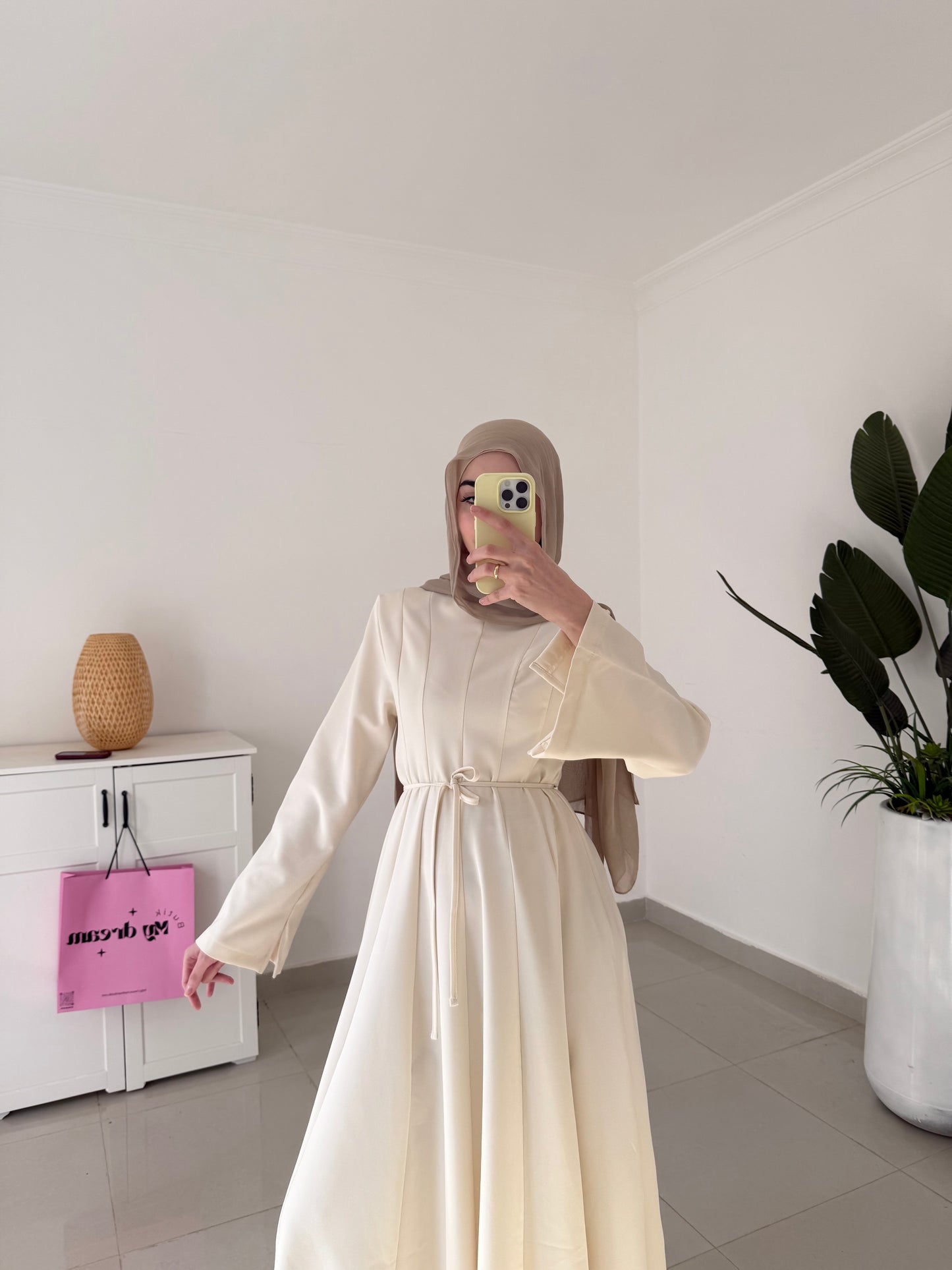 Roza Dress- Cream