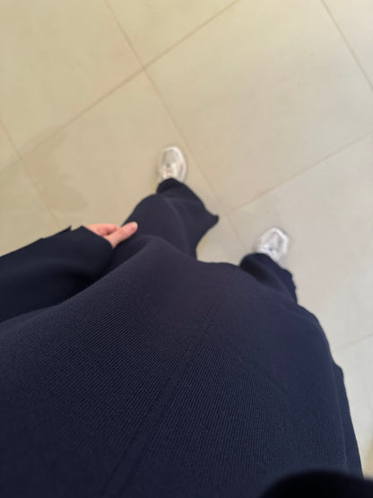 Oversized Triko Set- Navy Blue