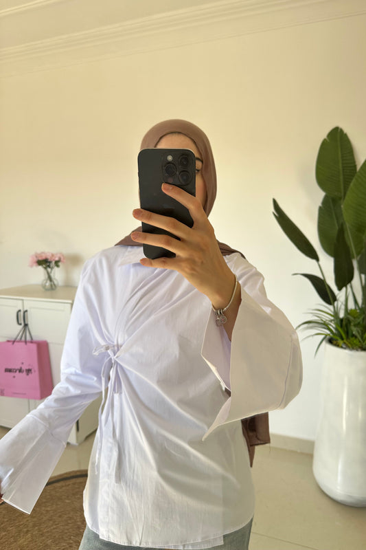 Kimono Shirt-White