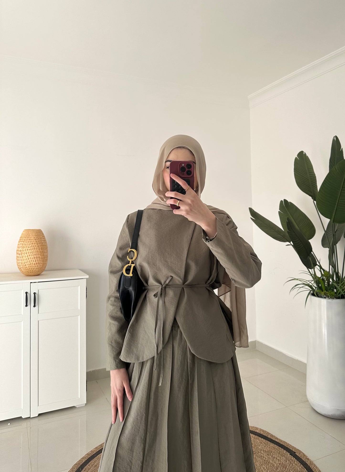 ‏Daiana Skirt Set- Green