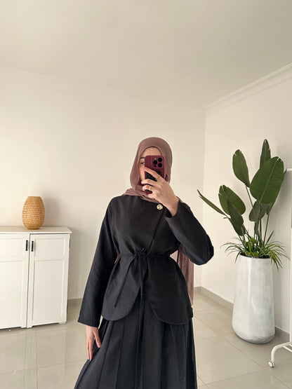 Daiana Skirt Set- Black