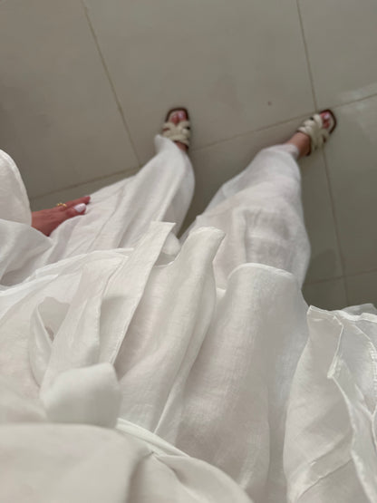 Reem Pants Set- White
