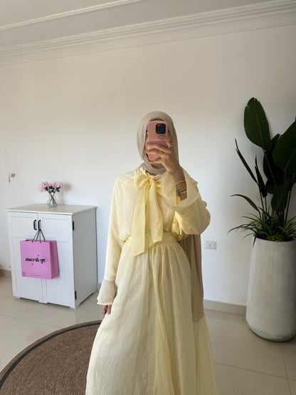 Ameera Skirt Set- Yellow
