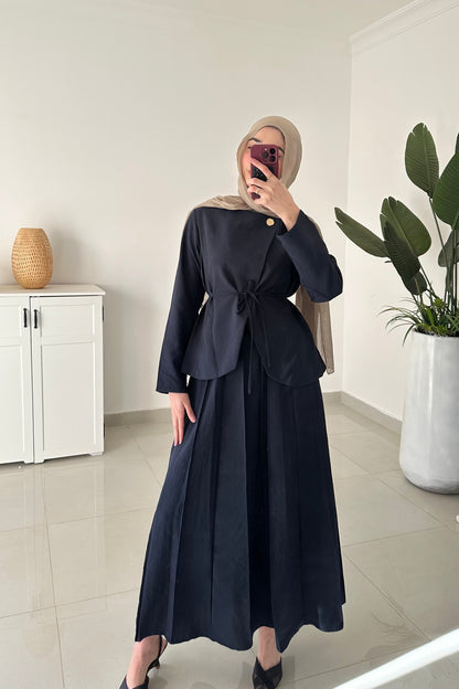 Daiana Skirt set- Navy Blue