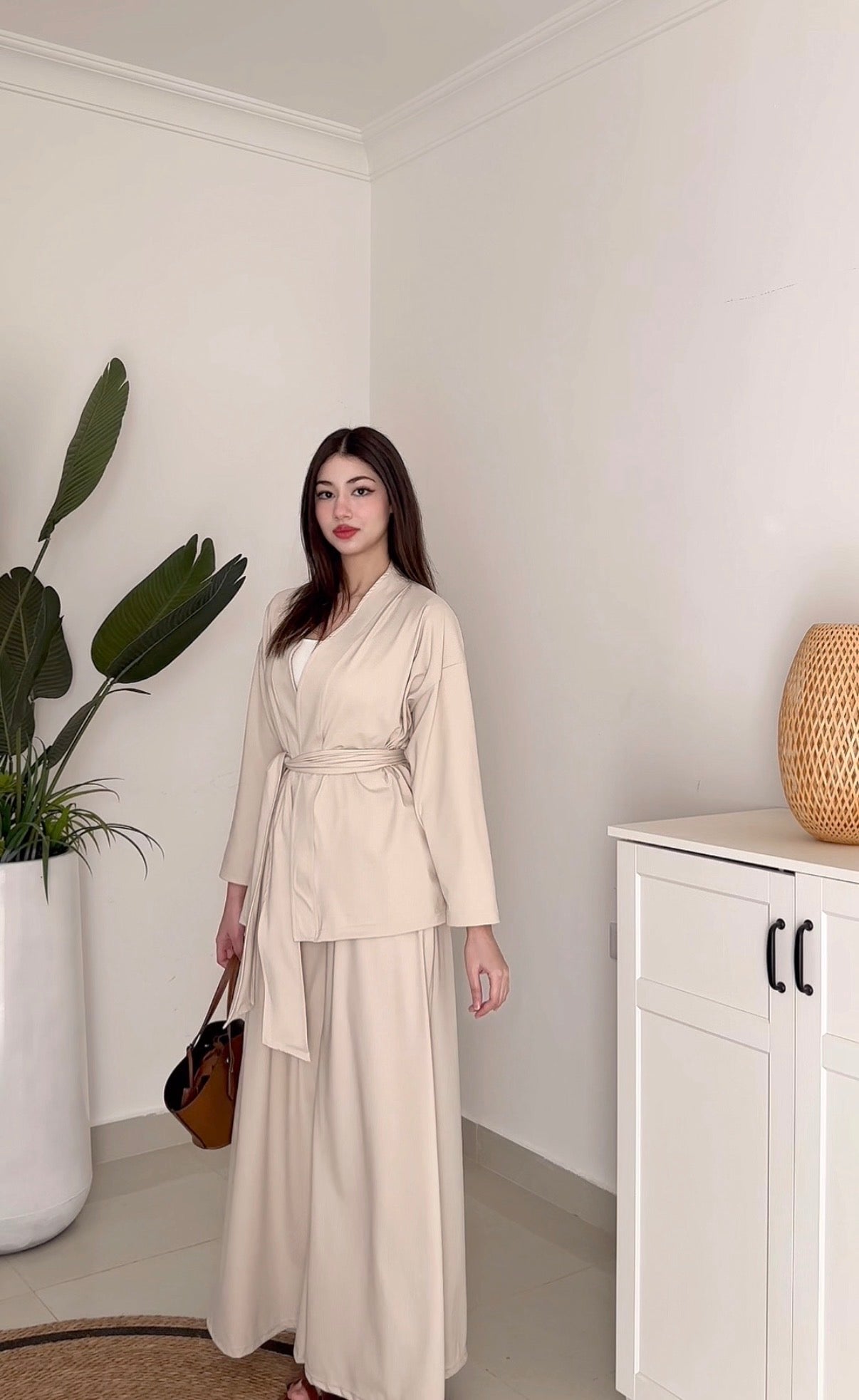 Nursoul Kimono Set- Beige